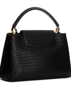 Alternative view of Louis Vuitton Capucines Mini Crocodile Bag Black
