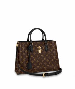 LOUIS VUITTON Monogram Flower Tote Black