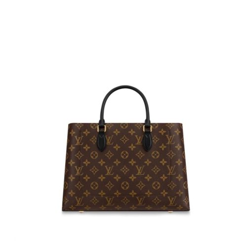 LOUIS VUITTON Monogram Flower Tote Black - Image 3