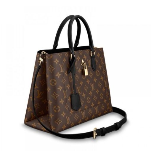 LOUIS VUITTON Monogram Flower Tote Black - Image 2