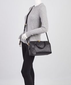 Alternative view of Louis Vuitton Black Monogram Empreinte Speedy Bandouliere 25