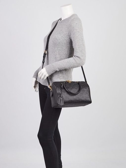 Louis Vuitton Black Monogram Empreinte Speedy Bandouliere 25 - Image 2