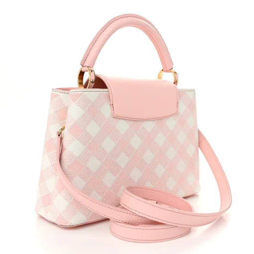 Louis Vuitton  Taurillon Embroidered Vichy Capucines BB - Image 2