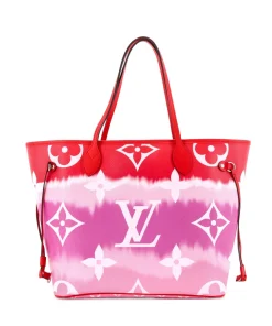 LOUIS VUITTON Monogram Escale Neverfull MM Rouge
