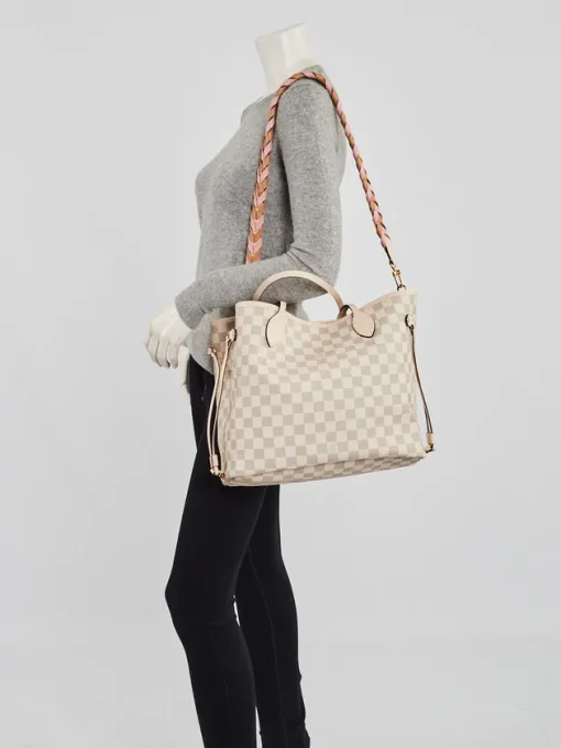 LOUIS VUITTON Damier Azur Braided Neverfull MM - Image 2