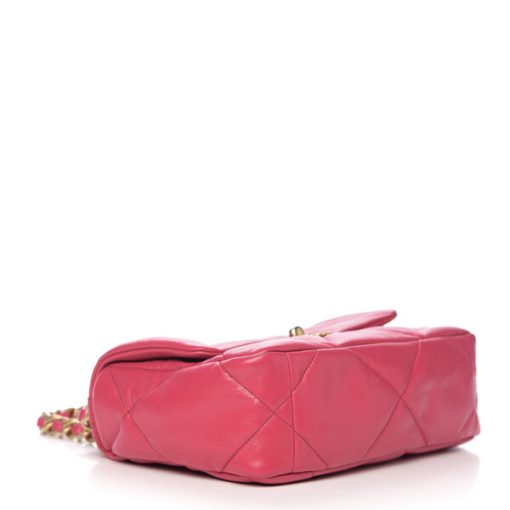 CHANEL 19 DARK PINK FLAP BAG - Image 3
