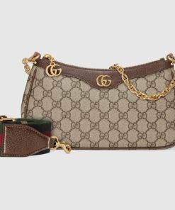 Gucci Ophidia Chain Shoulder Bag Leather Small