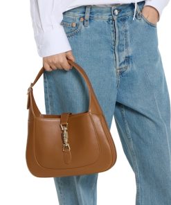 Alternative view of Gucci Jackie 1961 Medium Tote Bag Brown
