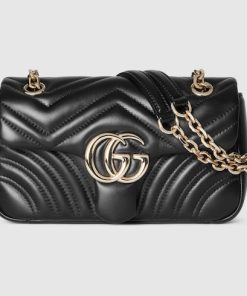Gucci Marmont Small Flap Black Bag