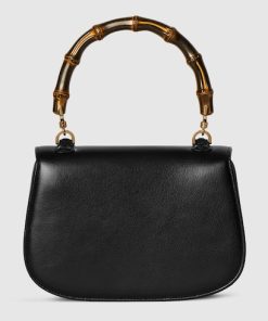 Alternative view of SMALL BAMBOO TOP HANDLE TOTE BAG