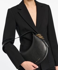 Alternative view of SMALL HALF-MOON TOP HANDLE BAG