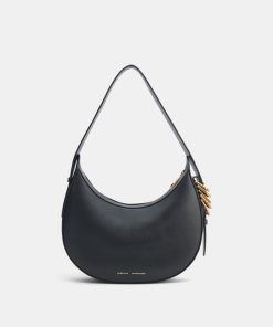 SMALL HALF-MOON TOP HANDLE BAG