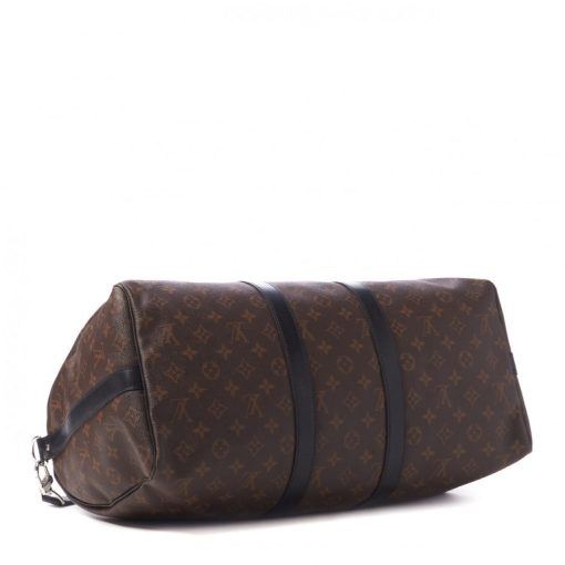 LOUIS VUITTON Monogram Macassar Keepall Bandouliere 45 - Image 3
