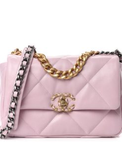 CHANEL 19 LIGHT PINK FLAP BAG
