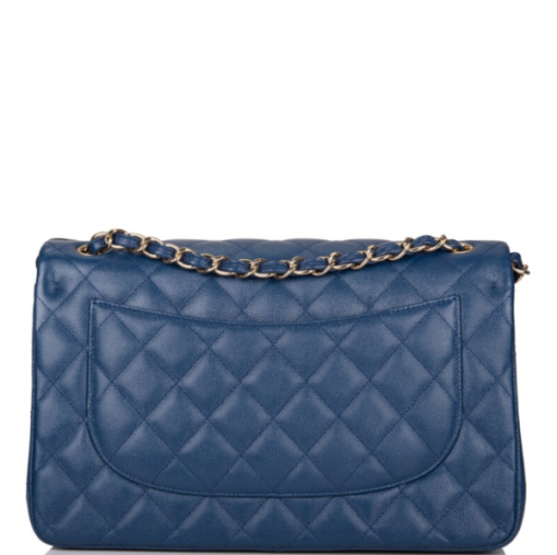 CHANEL Classic Single Flap Bag Navy Blue - Image 2
