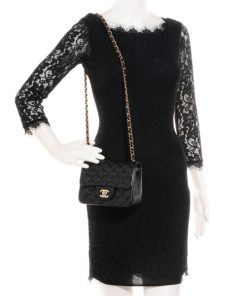 Alternative view of CHANEL MINI SQUARE CLASSIC FLAP BLACK