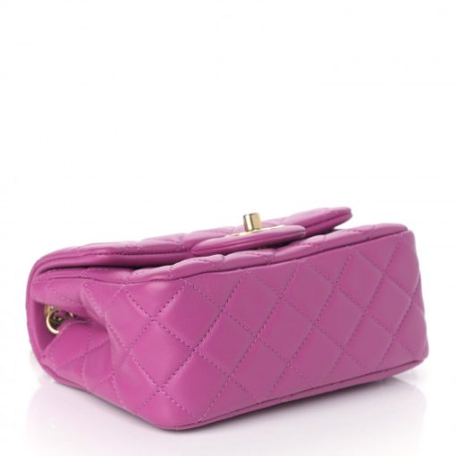 CHANEL Mini CC Pearl Crush Flap Violet - Image 3