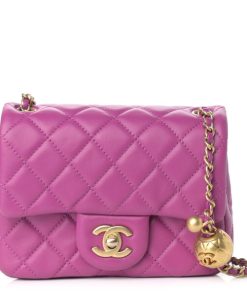 CHANEL Mini CC Pearl Crush Flap Violet