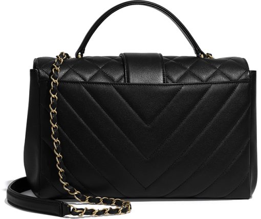 CHANEL Black Gold Class CC Top Handle Bag - Image 3