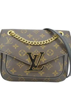 LOUIS VUITTON Passy NM Monogram Canvas Brown Bag