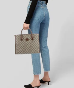 GUCCI GG CANVAS SMALL TOTE BAG