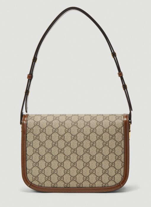 Gucci 1955 Horsebit Supreme Shoulder Bag in Brown - Image 2