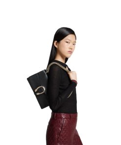 Gucci Dionysus Medium Black Shoulder Bag