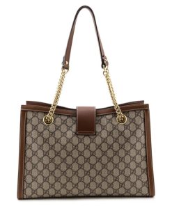 Alternative view of Gucci GG Supreme Padlock Shoulder Bag Brown