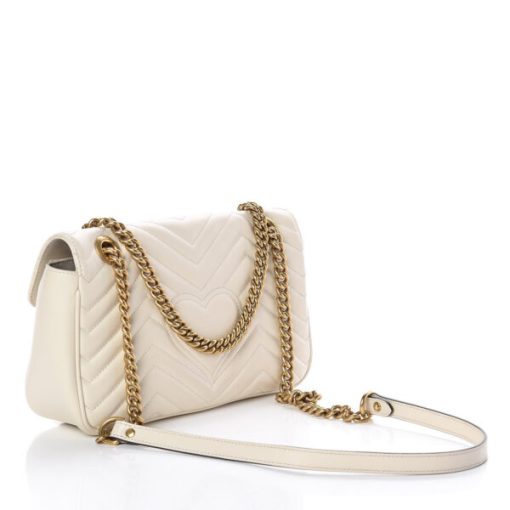 Gucci Marmont Flap White Bag - Image 2