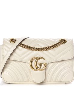 Gucci Marmont Flap White Bag