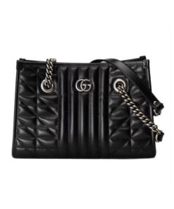 Gucci small GG Marmont tote bag Black