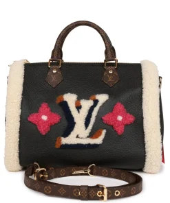 LOUIS VUITTON TEDDY SHEARLING SPEEDY 25 BANDOULIERE