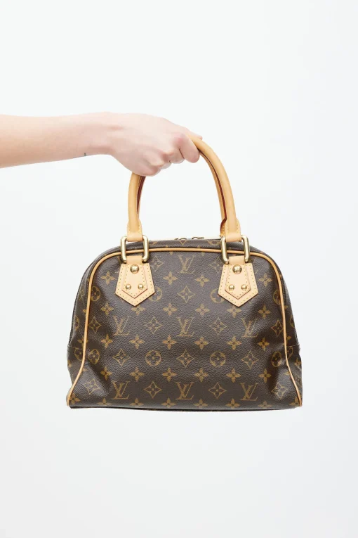 LV Brown & Gold Manhattan Monogram Bag - Image 2