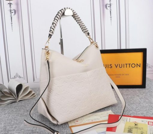 Louis Vuitton Monogram Empreinte Leather Maida Hobo White - Image 2