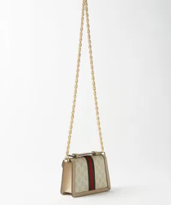Alternative view of GUCCI Ophidia Supreme-Canvas and Leather Cross-Body Bag
