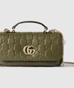 GUCCI GG MILANO SMALL TOP HANDLE GREEN BAG