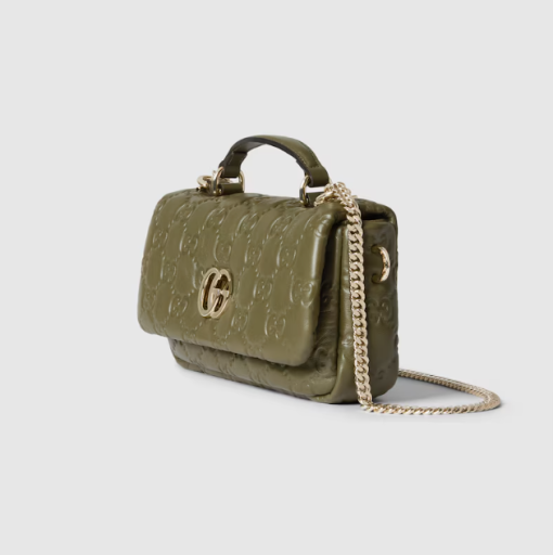 GUCCI GG MILANO SMALL TOP HANDLE GREEN BAG - Image 2