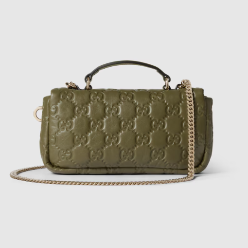 GUCCI GG MILANO SMALL TOP HANDLE GREEN BAG - Image 3