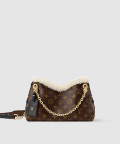 Louis Vuitton CarryAll BB Monogram Shearling Bag