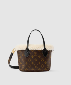 Louis Vuitton Neverfull Bandoulière BB Monogram Shearling Bag
