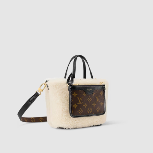 Louis Vuitton Neverfull Bandoulière BB Monogram Shearling Bag - Image 2