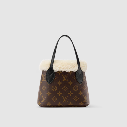 Louis Vuitton Neverfull Bandoulière BB Monogram Shearling Bag - Image 3