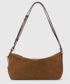 Gucci Half Horsebit medium brown shoulder bag