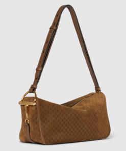 Alternative view of Gucci Half Horsebit medium brown shoulder bag