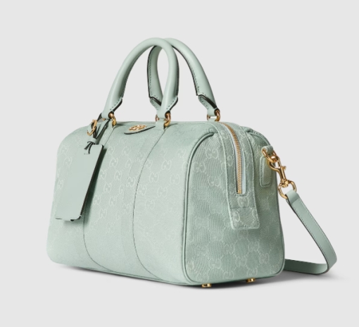 Gucci Ophidia medium boston icy blue GG canvas bag - Image 2