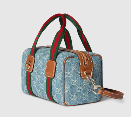 Gucci Mini GG blue and white GG denim bag - Image 2