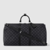 LOUIS VUITTON X NIGO Taurillon Denim Drip Keepall Black