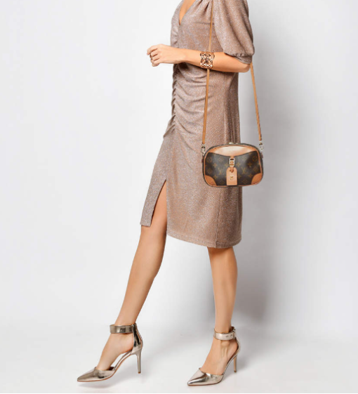 LOUIS VUITTON Deauville Mini Monogram Canvas Brown Bag - Image 2