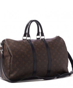 Alternative view of LOUIS VUITTON Monogram Macassar Keepall Bandouliere 45