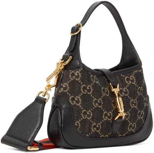 Gucci Black Mini GG Jackie 1961 black Bag - Image 2